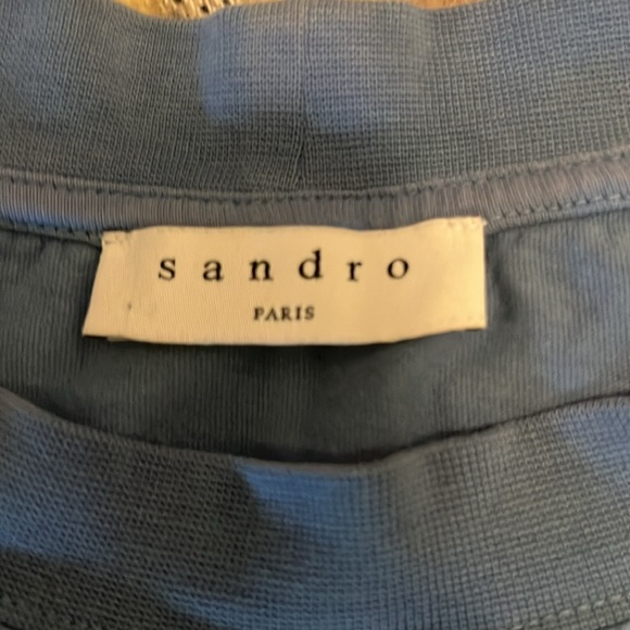 Men’s Sandro tie dye shirt in blue. - Picture 2 of 7